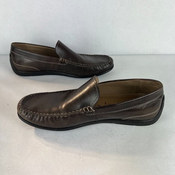 ECCO 43 Loafer Shoes Mens 9 Brown‎ Leather Classic Moc Casual Comfort Slip On main image 10